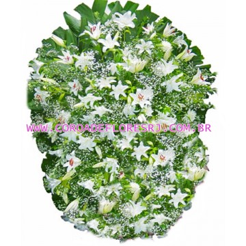 48 - COROA DE LÍRIOS TAMANHO (2,00 X 1,30 )