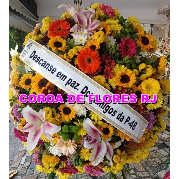 06 - COROA DE FLORES DO CAMPO TAMANHO 1,50 X 1,20 